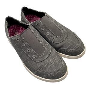 Spenco Orthotic Canvas Slip On No Lace Sneaker - Santa Maria - Gray - 9
